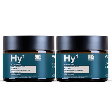 Dr Botanicals Hyaluronzuur 1% & Vitamine C 1% & Huidverstevigend Complex 1% Dagcrème 60ml x 2 Duo Pack