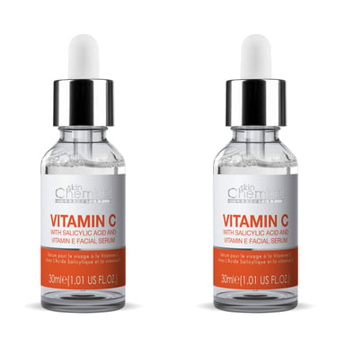 skinChemists Anti-Ageing Vitamin C Salicylic Acid Facial Serum 30ml x 2 Duo Pack