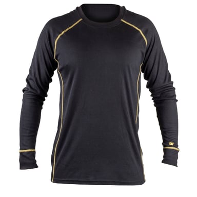 Caterpillar Thermo Polyester Men's Black Base Layer Shirt