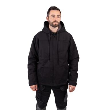 Caterpillar Hooded Sherpa Lined Men's Black Fleece Jacket