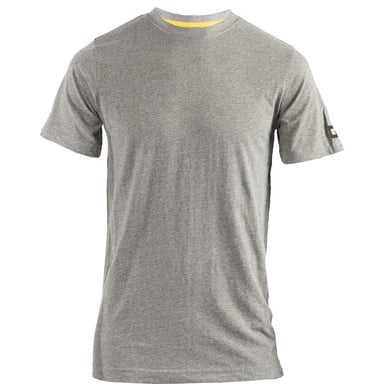 Caterpillar Essentials Korte Mouwen Katoenen Grijze T-shirt voor Mannen