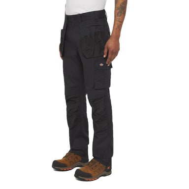 Dickies Multi Pocket Utility Polyester Zwarte Werkbroek voor Mannen