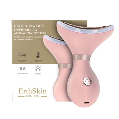 Neck & Jawline Definer LED anti-ageing system - ( Pink Colour )