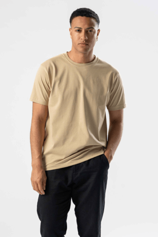 Normaal T-shirt - Beige