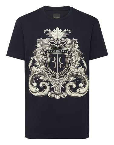T-Shirt Round Neck Ss Crest Baroque