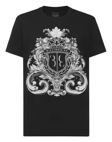 T-Shirt Round Neck Ss Crest Baroque