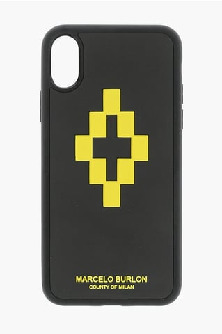 embossed printed CROSS 3D XS iphone case in Black