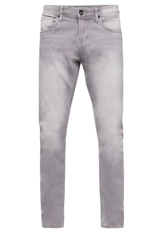 Grey Used Jeans Pants "MELVIN" Slim Fit Cotton-Stretch