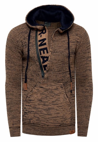 1/2 Zip Chunky Knit Slim Fit Hoodie