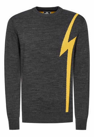 Round Neck Flash Knit Sweater