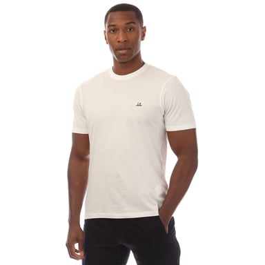 Heren C.P. Company 30/1 Jersey Logo Patch T-shirt in Wit