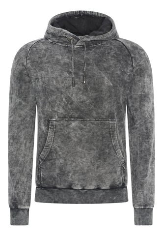 Washed hooded jumper