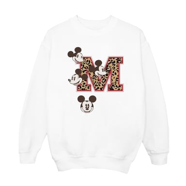 Disney Womens/Ladies Mickey Mouse M Faces Sweatshirt (White)