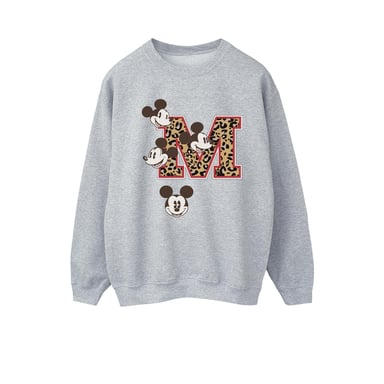 Disney Dames/Dames Mickey Mouse M Faces Sweatshirt (Sportgrijs)