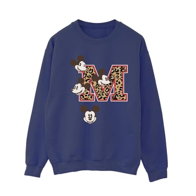Disney Womens/Ladies Mickey Mouse M Faces Sweatshirt (Navy Blue)