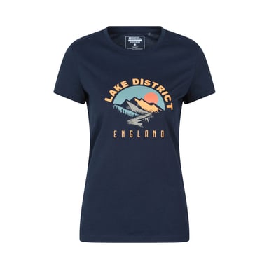 Mountain Warehouse Womens/Ladies Lake District Sunrise T-Shirt (Navy)
