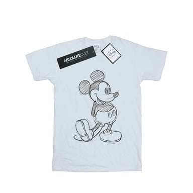 Disney Boys Mickey Mouse Sketch Kick T-Shirt (White)
