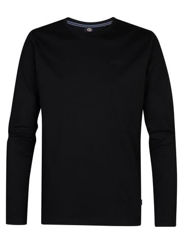 Petrol Industries - Logo Long-sleeved T-shirt Dolphinpark Men - Black