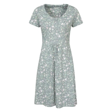Mountain Warehouse Womens/Ladies Essentials Lora Floral Skater Dress (Pale Green)