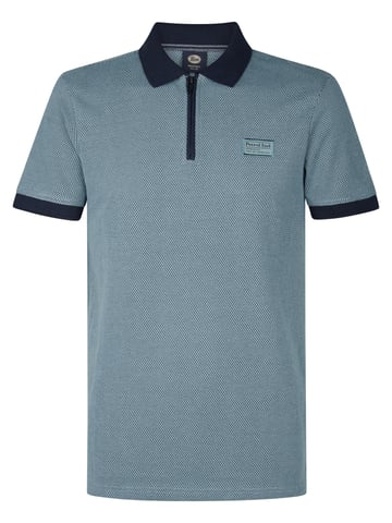 Petrol Industries - Polo with Zipper Keyline Men - Blue