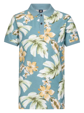 Petrol Industries - All-over Print Polo Pier Boys -  Blue