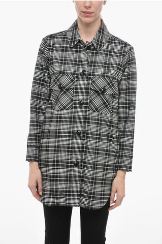 Checkered ALASKAN Overshirt in Black & White