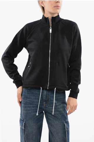 Synthetic STELET Sweatshirt with Drawstring in Black