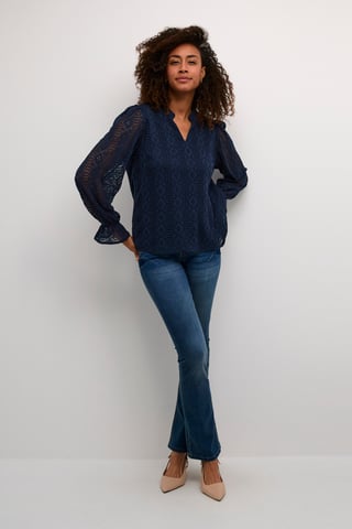 Blouse with long sleeve Regular fit