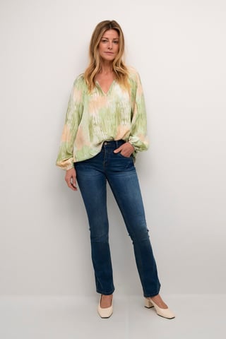 Blouse met lange mouwen Regular fit green