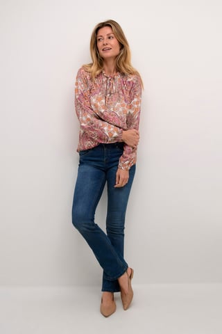 Blouse met lange mouwen Regular fit pink