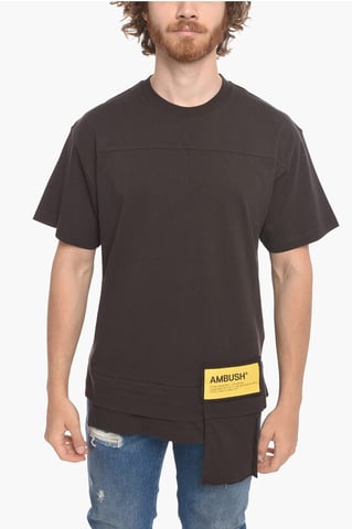 Crew Neck WAIST POCKET Cotton T-Shirt
