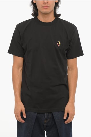 Cotton Crew-neck T-shirt in Black