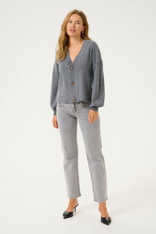 Knitted cardigan Straight fit