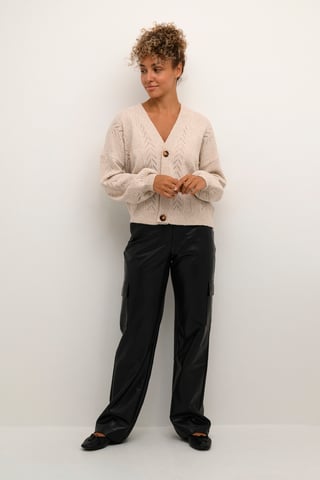 Knitted cardigan Straight fit
