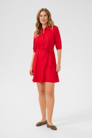 Jurk Feminine red