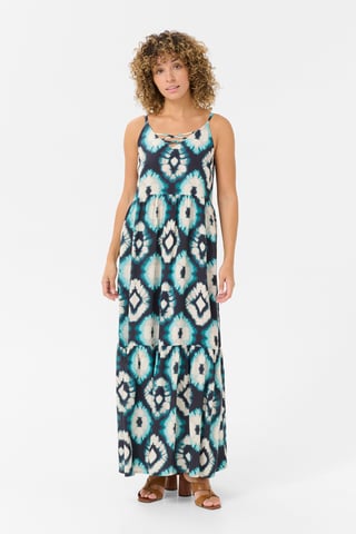 Jurk A-shape blue multi