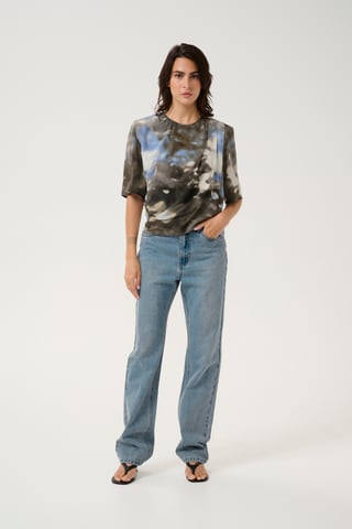 Blouse with short sleeve Regular fit