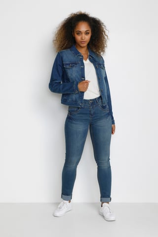 Denim jack Feminine blue