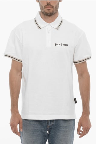 3-Buttons Piquet Cotton Polo shirt in White