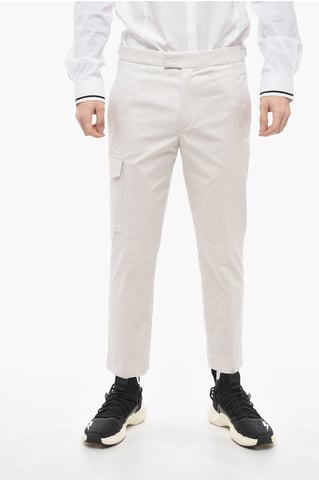 Skinny Fit Cotton Cargo Pants