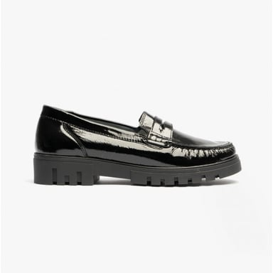 Waldlaufer H-SERENA 723502 Womens Leather Loafer Black