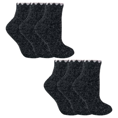 6 Paar Dames Korte Alpaca Wol Vochtregulerende Sokken