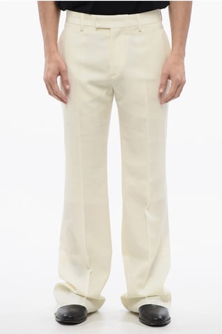 Flare Fit Pants in Beige