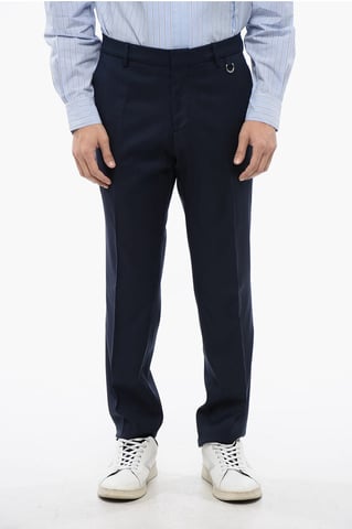Wool Blend MOTINO Pants in Blue