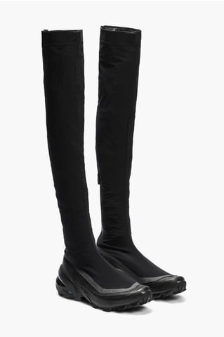 SALOMON X MM6 Studded Sole CROSSWADER Sock Boots in Black
