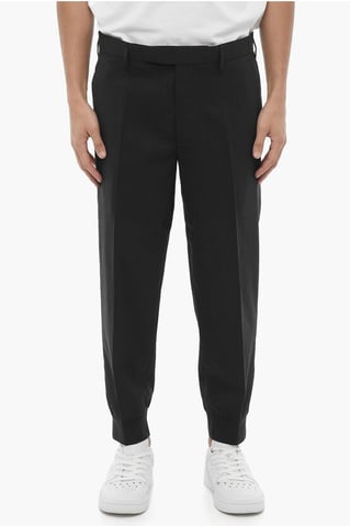 Low Waisted Slim Fit JACK Pants with Cuffs in Midnight blue