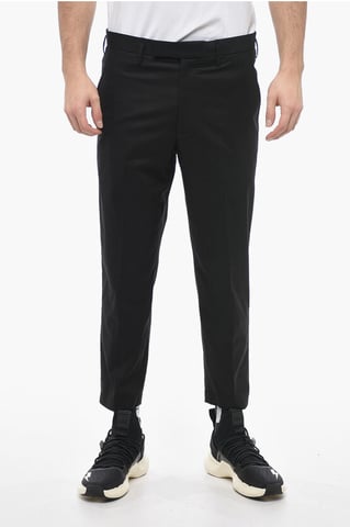 Regular Waist Slim Fit JAMIE Pants in Black