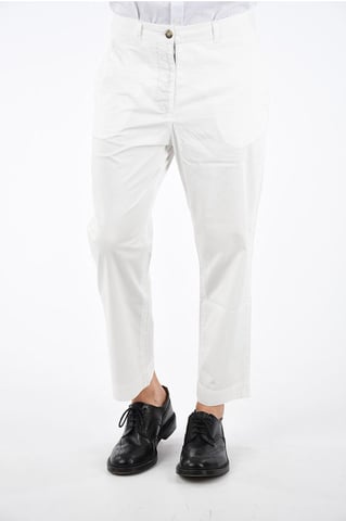 Stretch BOYFRIEND Pants in White