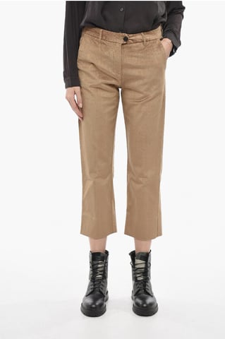 Corduroy Wide Leg Pants in Beige