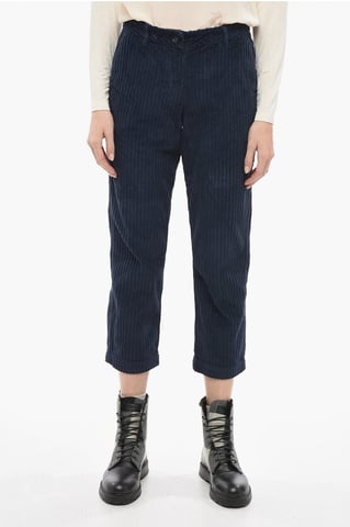 Wide fit Corduroy Pants in Blue